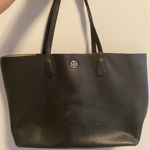 Black leather Tory Burch shoulder bag